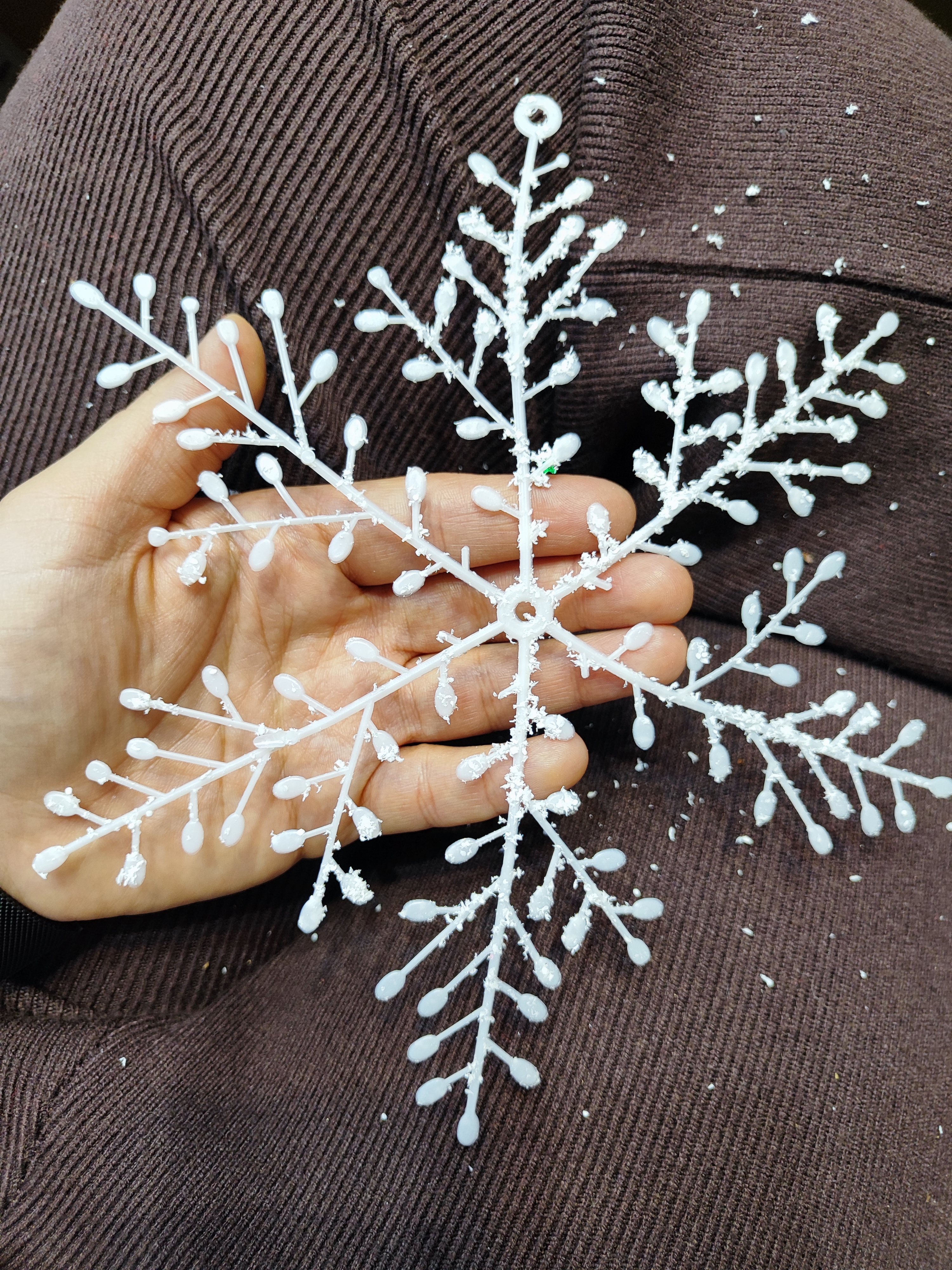 برف تزیینی فانتزی آویزی | مناسب یلدا، کریسمس و تم زمستونی