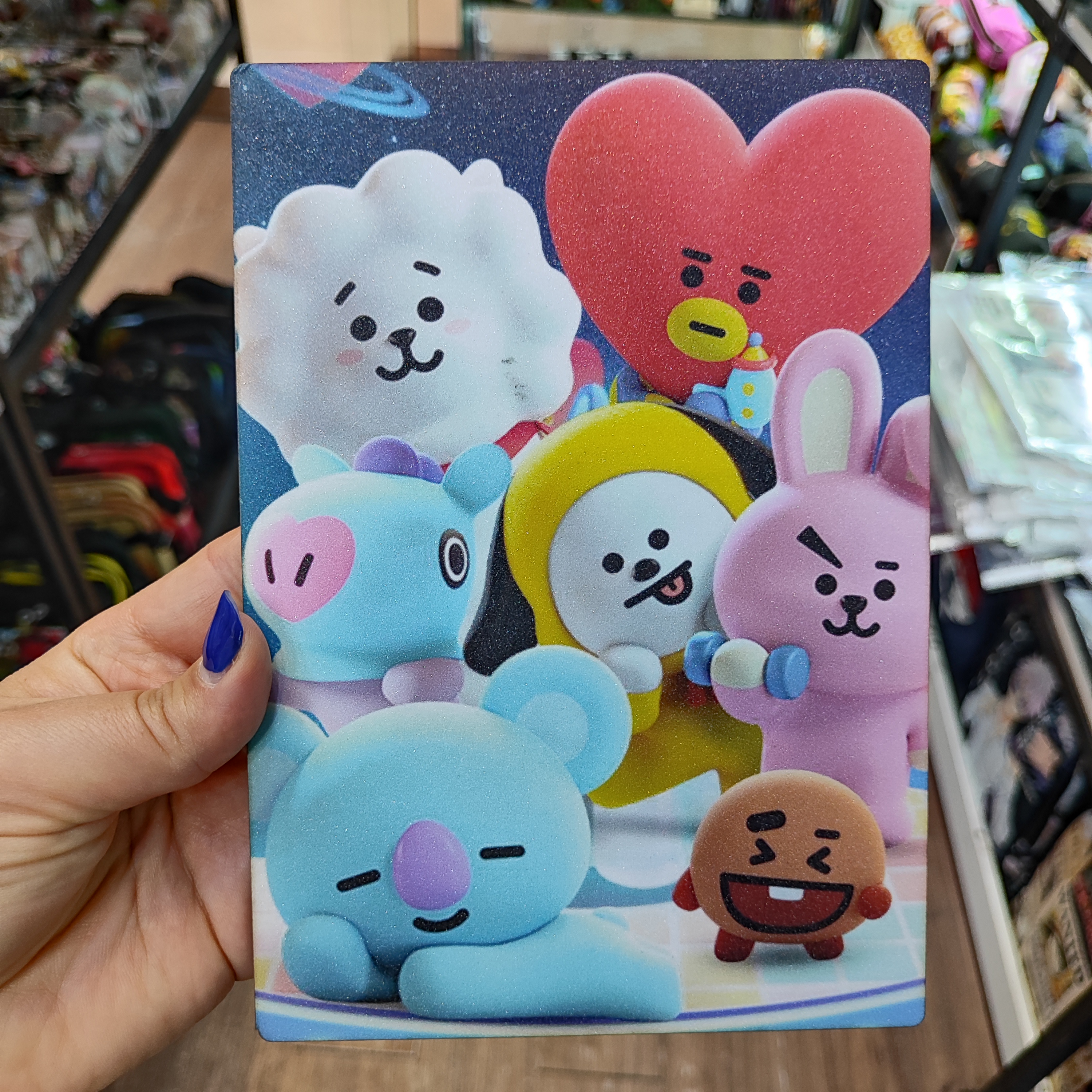 تابلو چوبی BTS | تابلو دیواری طرح اعضای BTS و BT21
