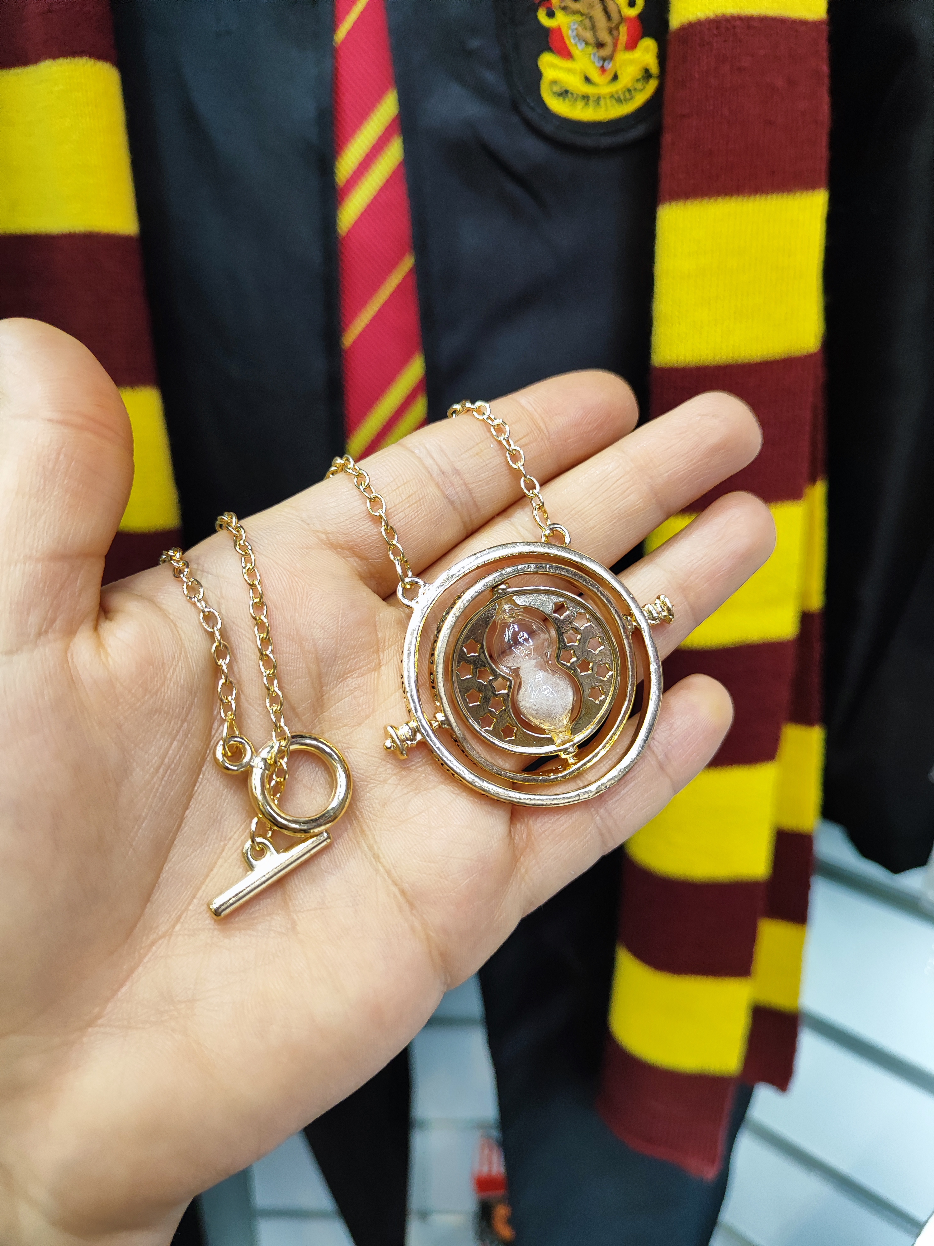 گردنبند زمان‌برگردان هیرماینی | گردنبند جادویی هری‌پاتر اصل وارداتی